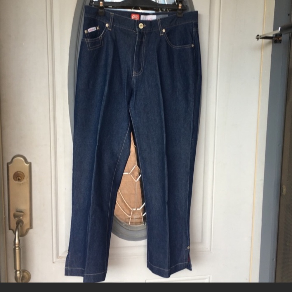 Ecko red denim foundry cropped dark wash jeans 9